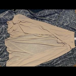 Tan long flowing skirt